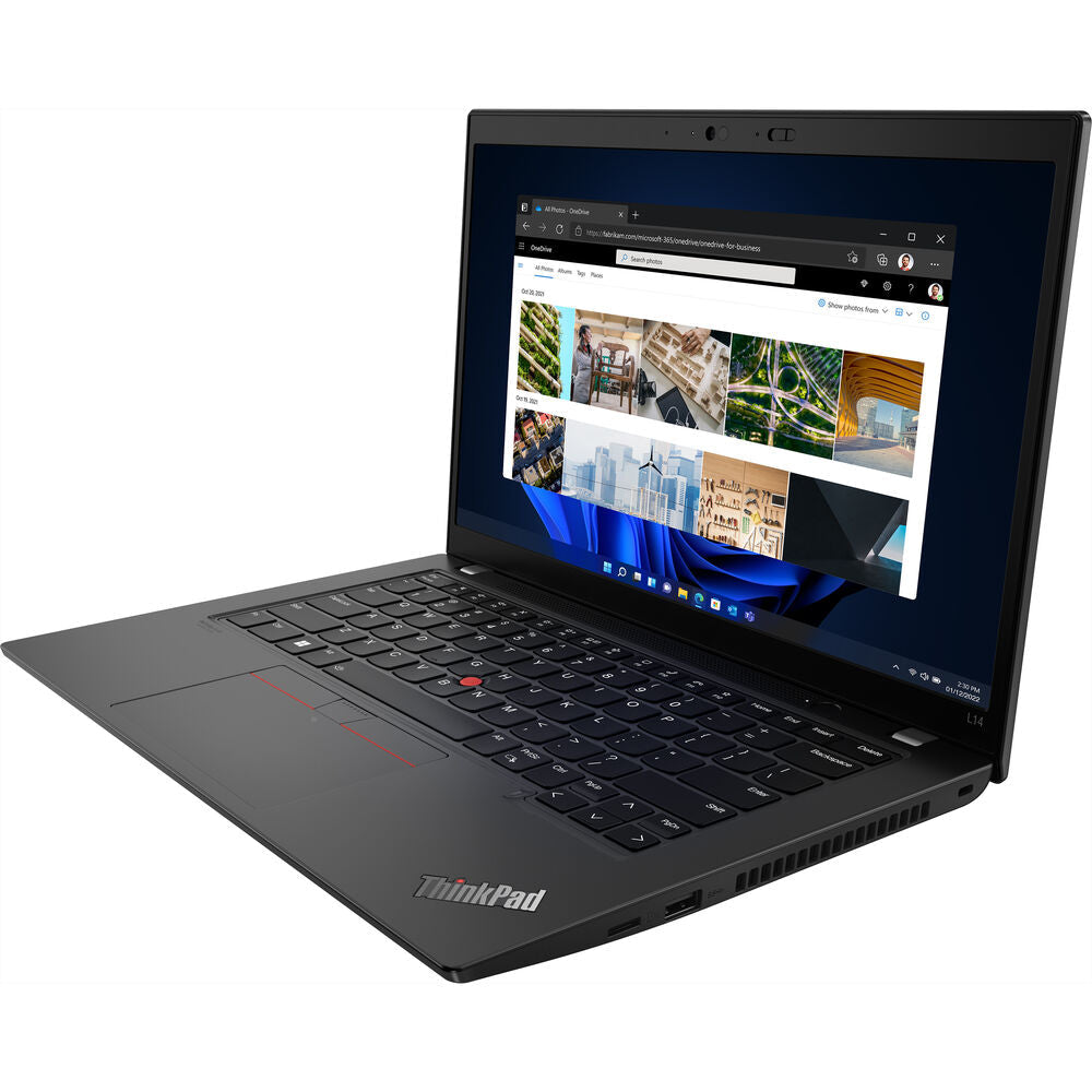 Lenovo - ThinkPad L14 Gen 3 14" FHD Touch-Screen Laptop - AMD Ryzen 5 PRO 5675U - 16GB RAM - 512GB SSD - Black - Image 2