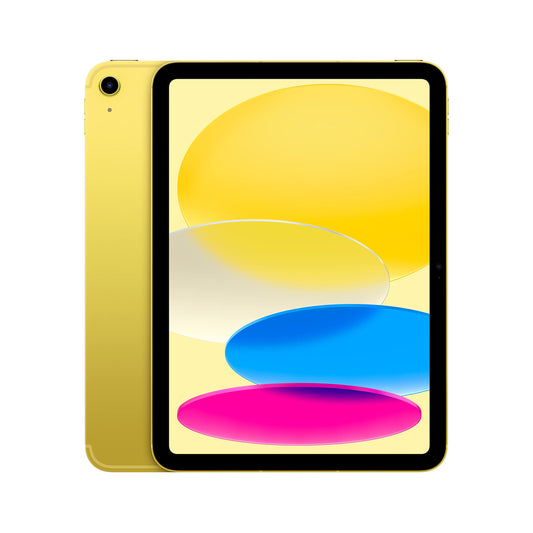 Apple - iPad 10th Gen (2022) with Wi-Fi + Cellular - 64GB - Yellow - MQ6L3LL/A