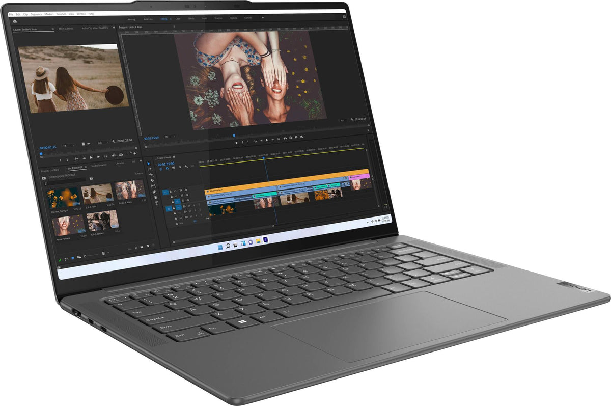 Lenovo - Slim Pro 7 14" 90Hz 2.5K (WQXGA) Touch-Screen Laptop -AMD Ryzen 7 7735HS - NVIDIA GeForce RTX 3050 - 16GB - Image 2