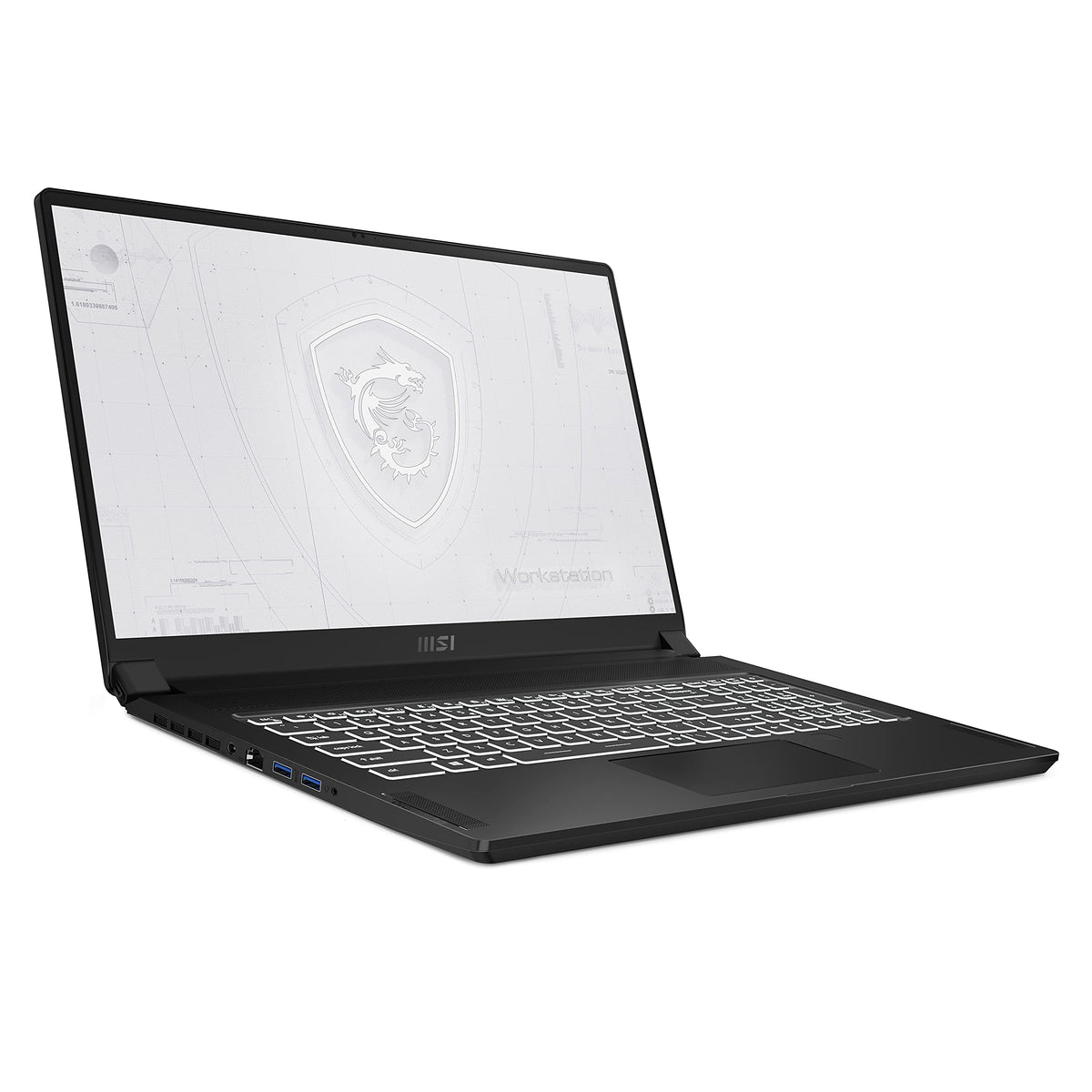 MSI WS76 11UK-470 17.3" Laptop - i7-11800H - 32GB RAM - NVIDIA Quadro RTX A3000 - 1 TB SSD - Black - WS7611470 - Image 2